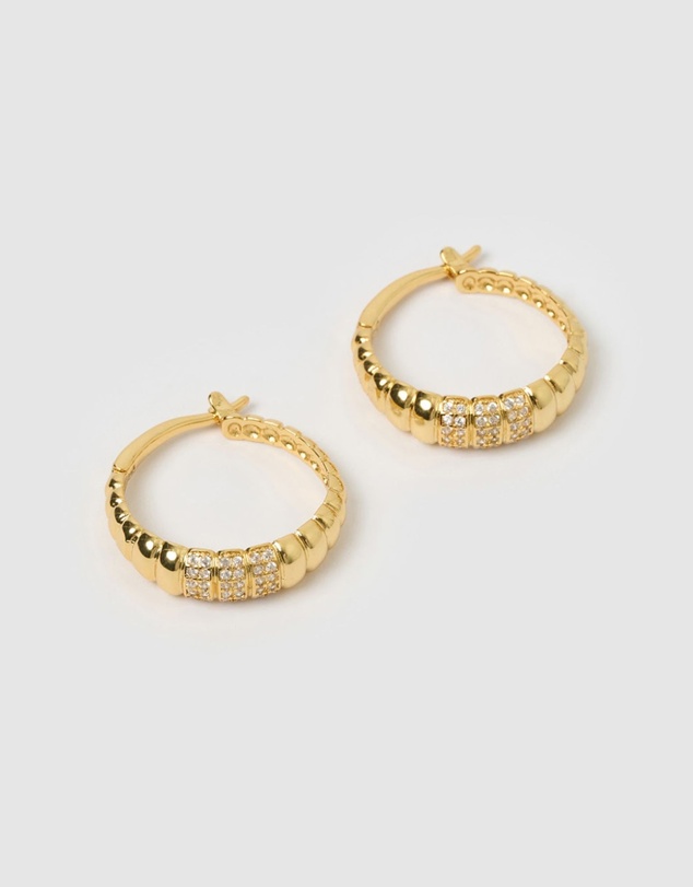 Izoa - Abigail Hoop Earrings
