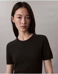 Calvin Klein - Pointelle Cap Sleeve Baby Tee
