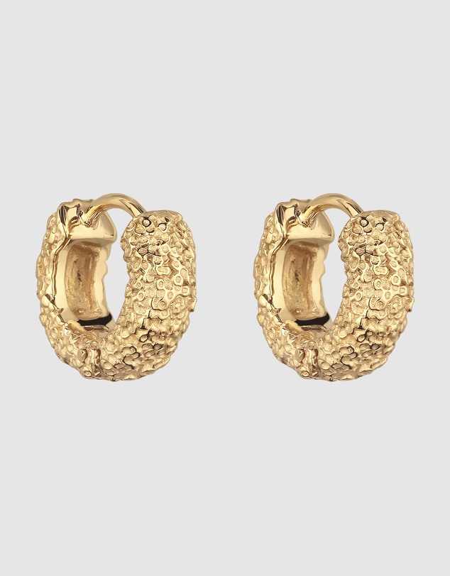 Elli Jewelry - Earrings Hoops 925 Sterling Silver Gold-Plated