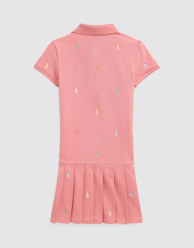 Polo Ralph Lauren - Polo Pony Stretch Mesh Polo Dress - ICONIC EXCLUSIVE - Babies-Kids