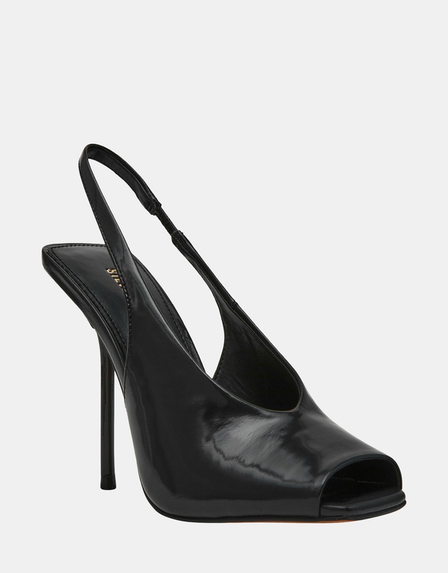 Steve Madden - Lucian Black Leather Heels