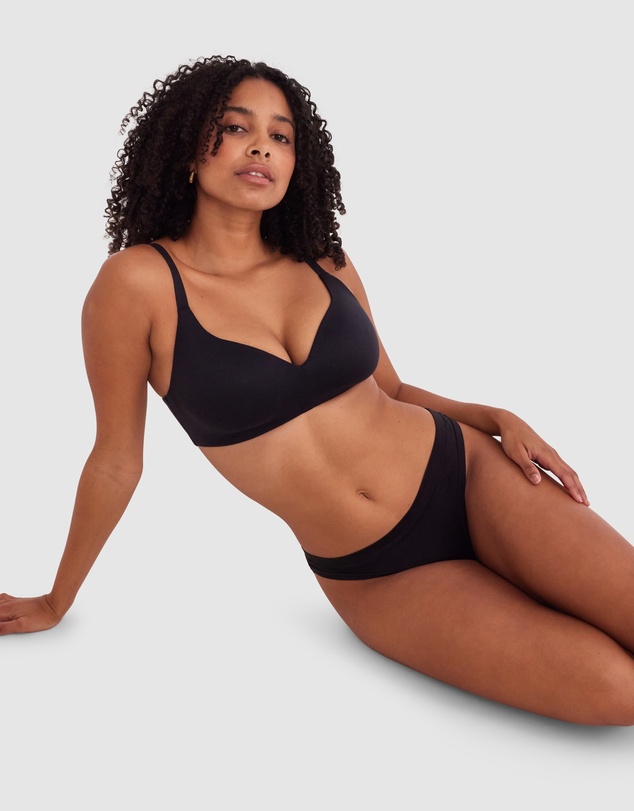 Bras N Things - Body Bliss Full Cup Wirefree - Black