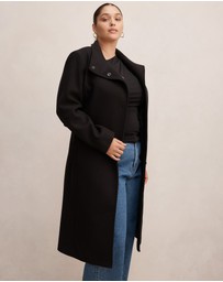 Forever New Curve - Phoebe Curve Funnel Neck Coat