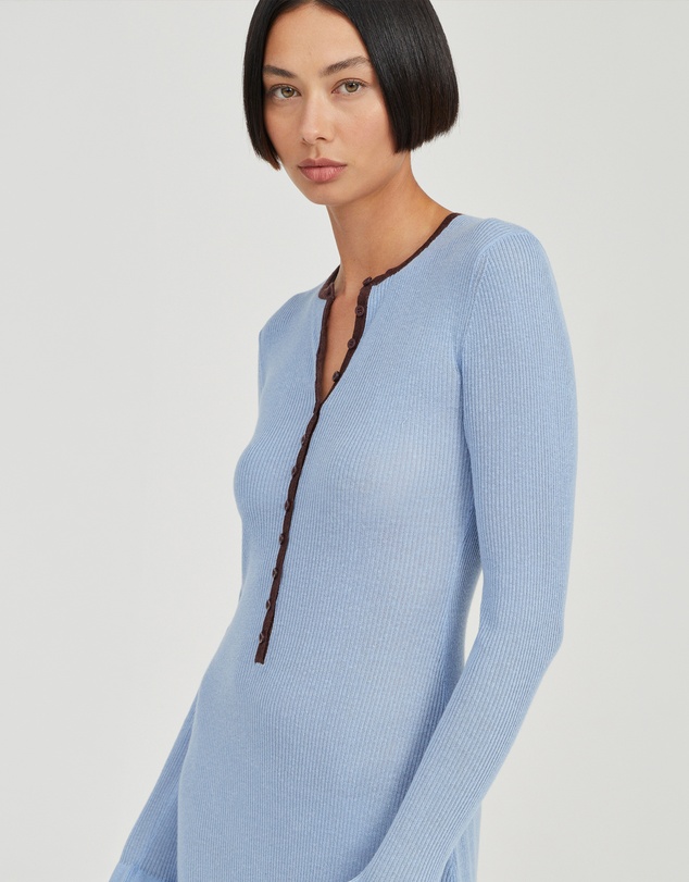 Third Form - Bound Knit Ls Dress