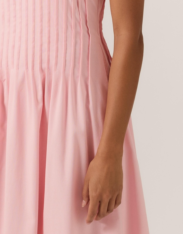 Tussah - Maysen Linen Blend Pintuck Midi Dress