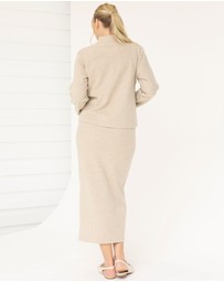 Angel Maternity - Taylor Maternity Winter Suit Jacket in Apricot