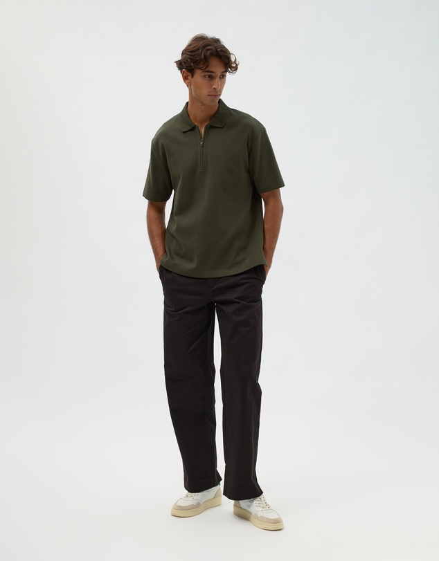 AERE - Relaxed Zip Polo