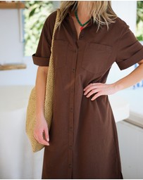 Ceres Life - Hanna Midi Shirt Dress