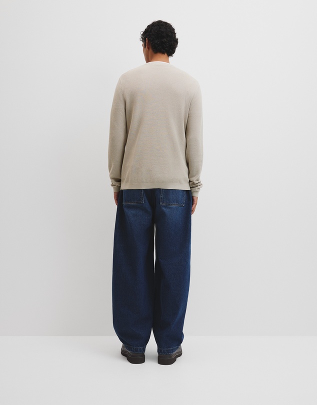 Country Road - Australian Good Earth Cotton Pique Crew Neck Knit