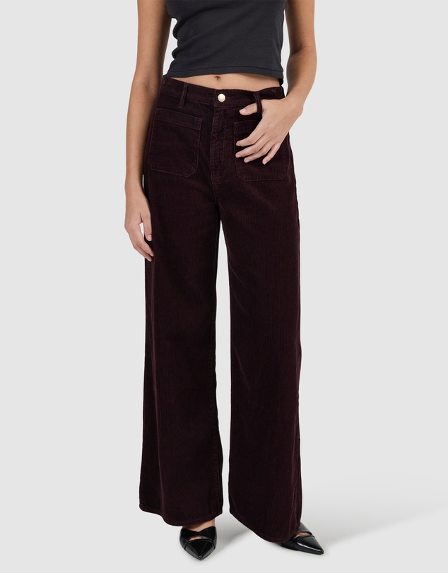 Rolla's - Relaxed Sailor Jean Long - Dark Cherry Cord