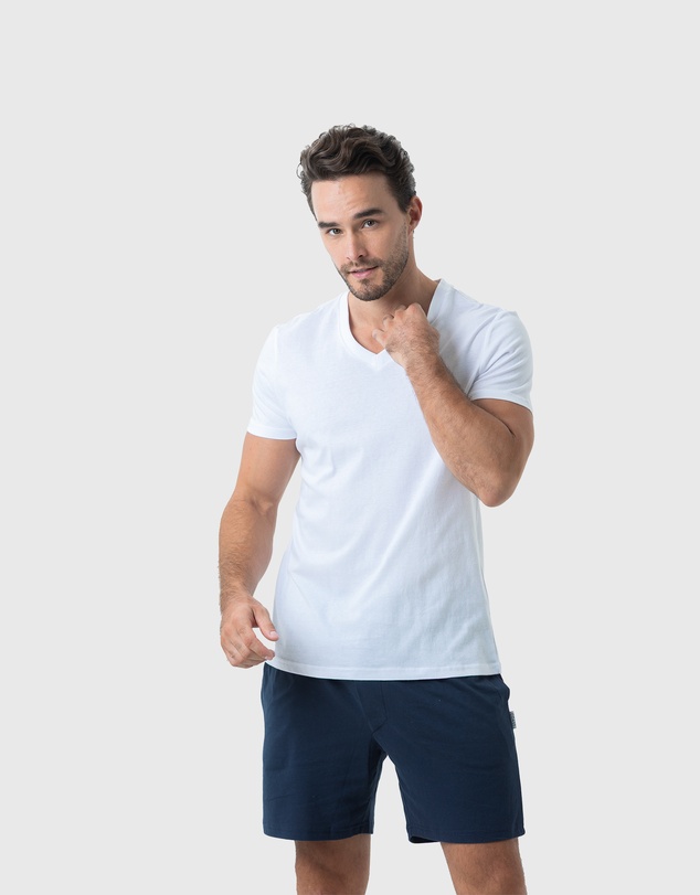 Coast Clothing - V Neck Essential Tee in White