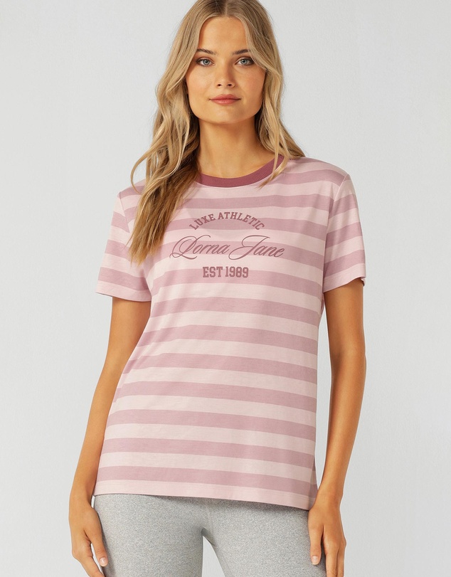 Lorna Jane - Luxe Athletic Stripe T-Shirt