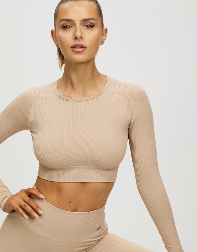 Aim'n - Ribbed Seamless LS Crop