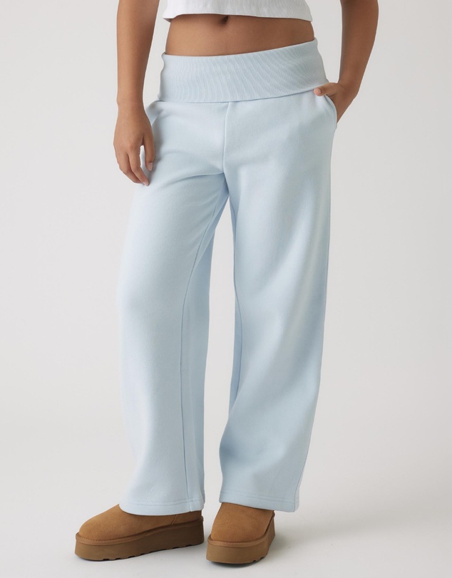 Decjuba Kids - Rolled Waist Wide Leg Track Pants - Teens