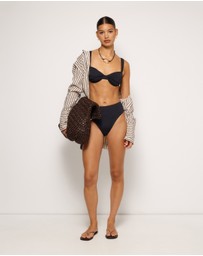 AERE - Ruched Underwire Bikini Top