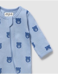 Wilson & Frenchy - Organic Waffle Zipsuit - Babies