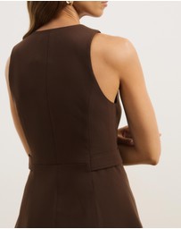 Atmos&Here - Isola Peplum Tailored Vest