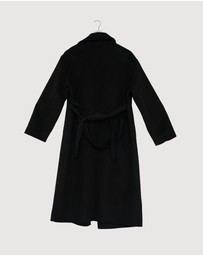 Revibe - Repaired AERE Chloe Double Faced Wool Blend Coat - AU 10