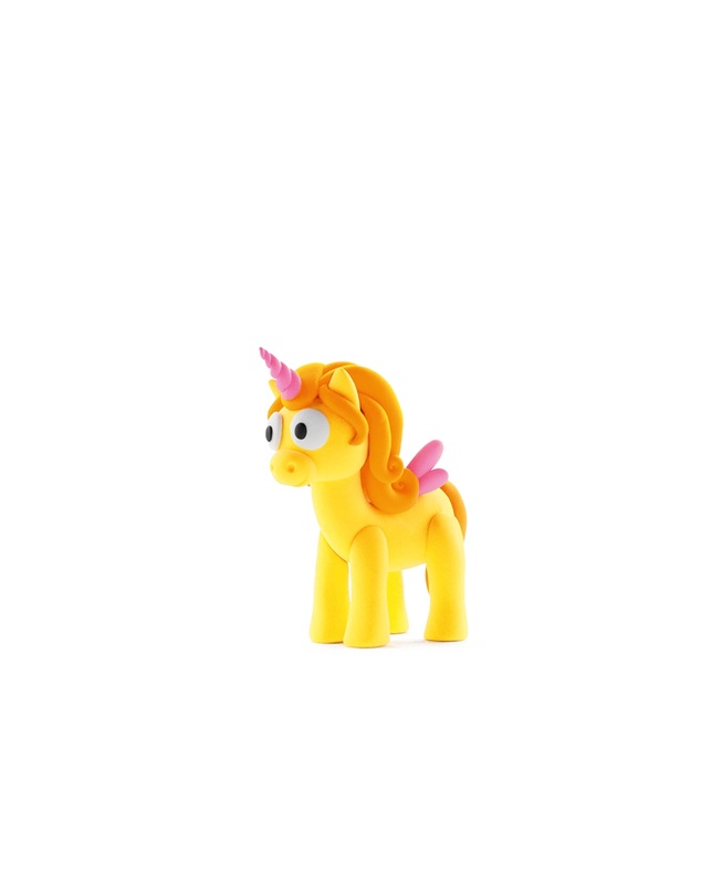 Hey Clay - Rainbow Unicorns Set