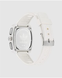 adidas Originals - Retro Wave Two Chrono 39mm White Dial and Bio-Resin Strap