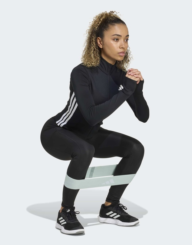 adidas Performance - Workout Essentials Zip Through Jacket 3-Stripes Womens