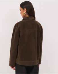 Calli - Williams Faux Suede Jacket
