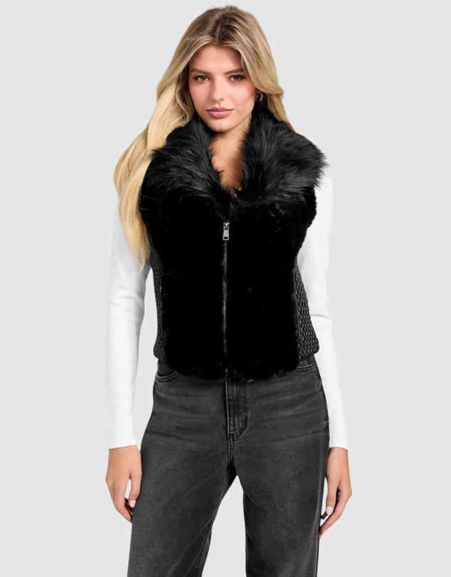 GUESS - Amari Faux-Fur Vest