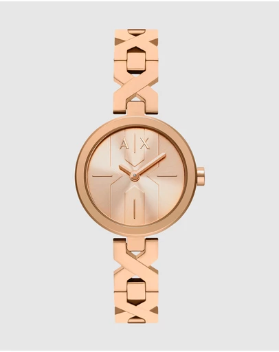 Armani Exchange - Rose Gold Analogue Watch