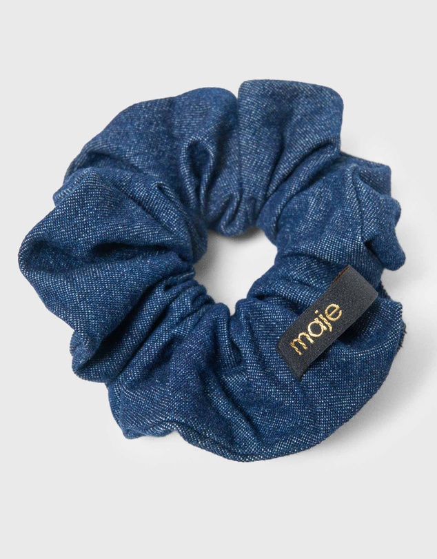 Maje - Denim scrunchie