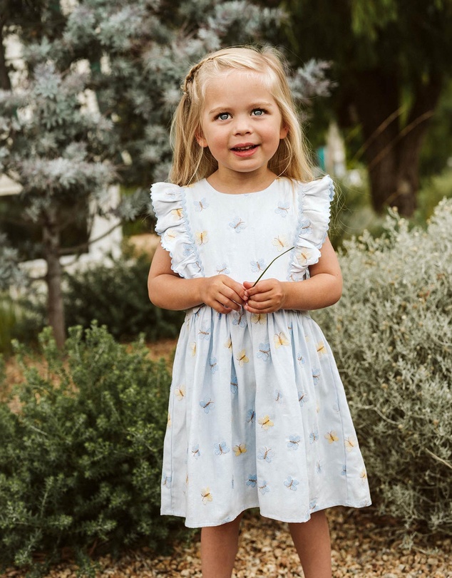 Bebe by Minihaha - Libby Embroidered Butterfly Dress - Kids