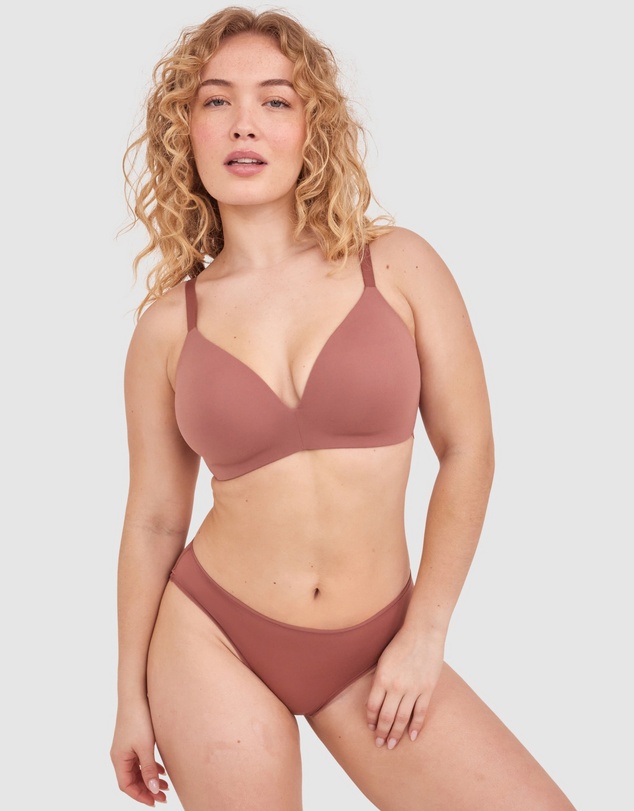 Bras N Things - NKD Lightly Lined Wirefree Bra - Mocha