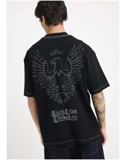 Black Noise White Rain - Contrast T-Shirt