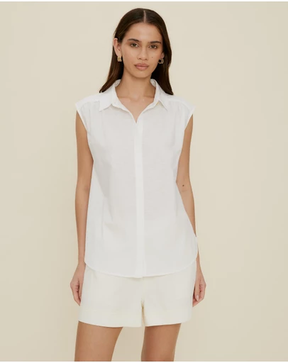 The Fated - Lucie Linen Blend Shirt