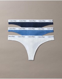 Calvin Klein - 3-Pack Cotton Rib Thongs