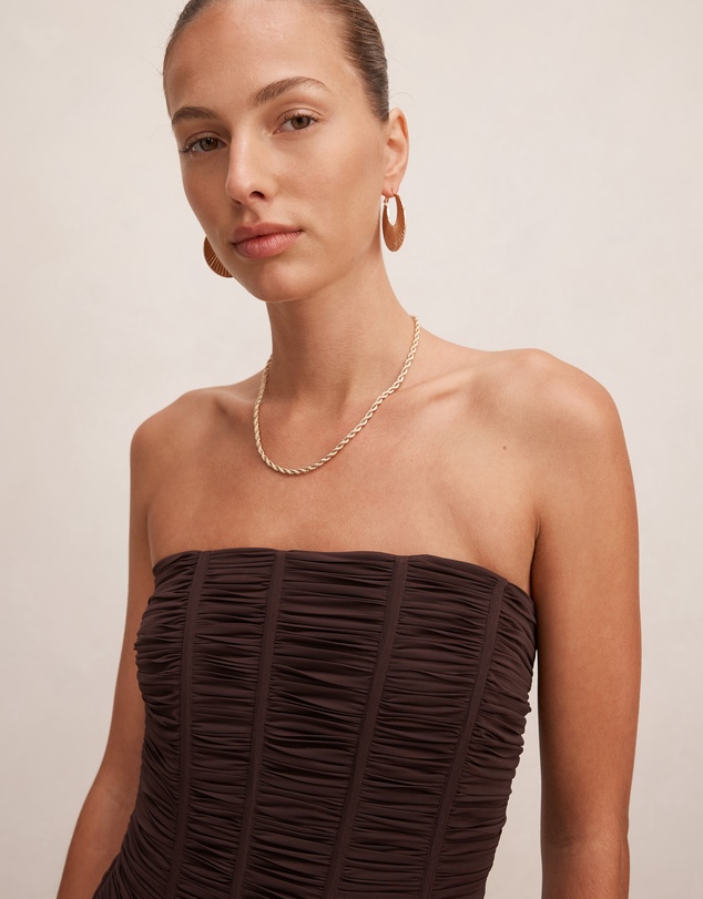 Forever New - Lorelei Strapless Ruched Maxi Dress