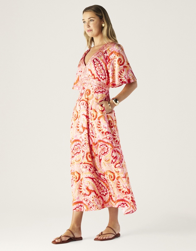 MOS The Label - Serena Print Midi Dress