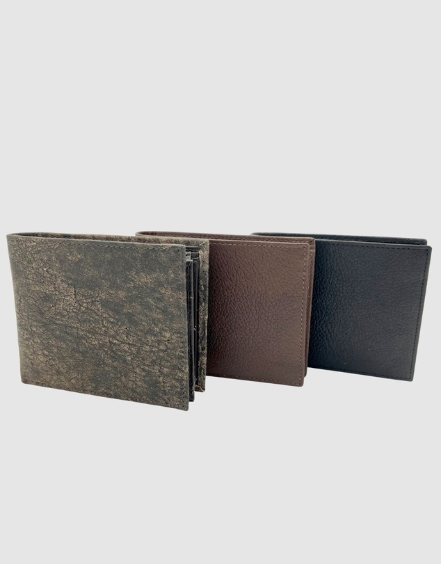 Jacaru - Jacaru 5786 Kangaroo Leather Flap Wallet