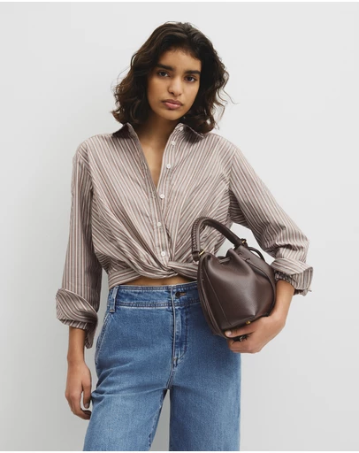 Country Road - Twist Crop Shirt