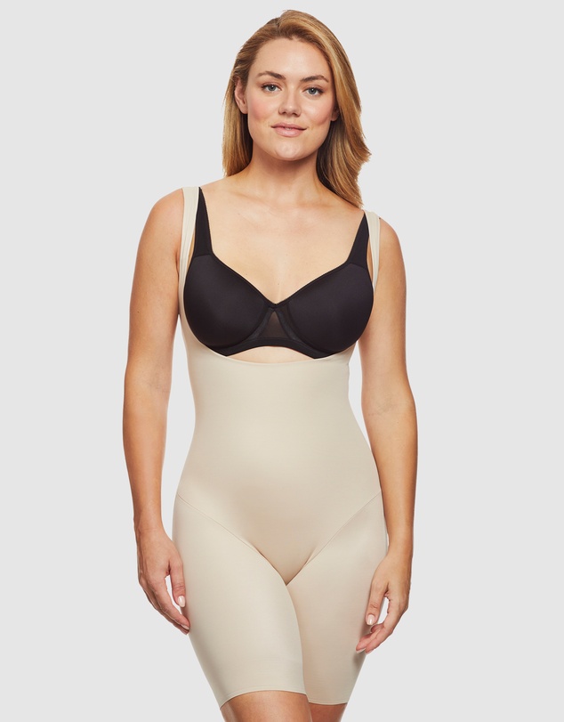 Cupid Fine Shapewear - Shape Away Extra-Firm Cupless Body & Thigh Shaper