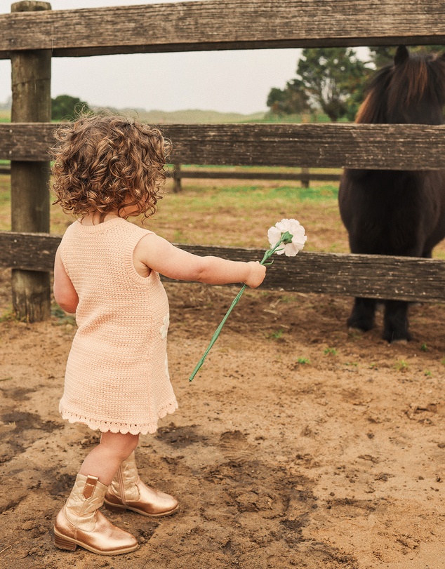 Kynd Baby - Crochet Dress in Blooms