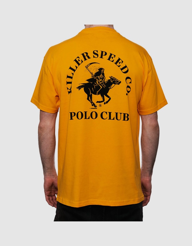 Killer Speed Co. - Killer Speed Co. Men Polo Reaper Tshirt Relaxed Fit Crew Neck Gold