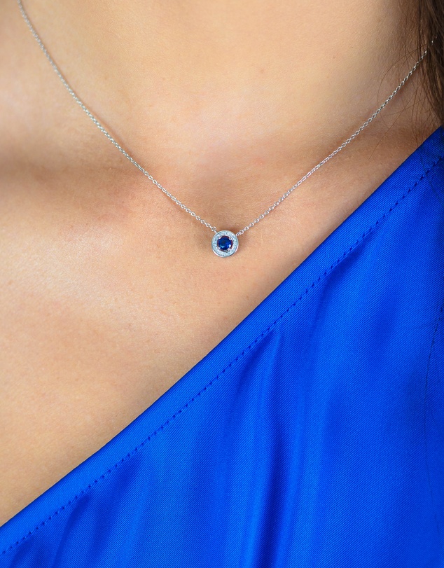Georgini - Milestone Sapphire Halo Pendant