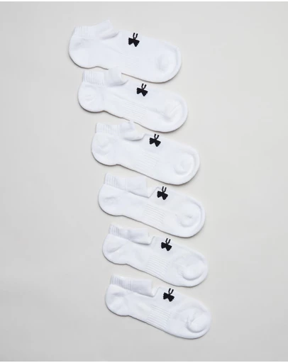 Under Armour - 6-Pack Training Cotton No Show Golf Socks