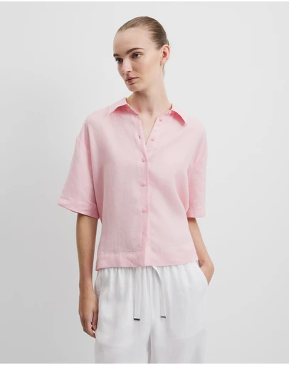 Country Road - Organically Grown Linen Short Sleeve Shirt