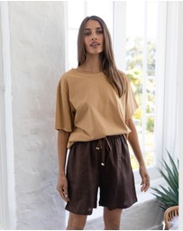 CAMIXA - Panthea Linen Shorts