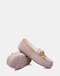 EVERAU - EverAU Ugg Miracle Moccasin Leather Upper Moccasins