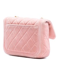 Pre-Loved by Azura Reborn - Pre-Loved Mini Quilted Velvet Double Frame Flap