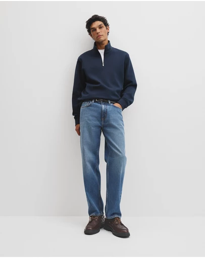 Country Road - Half Zip Texture Sweatshirt