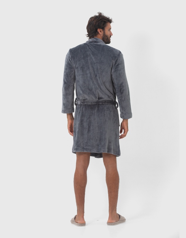 Coast Clothing - Oslo Mens Dressing Gown - Charcoal