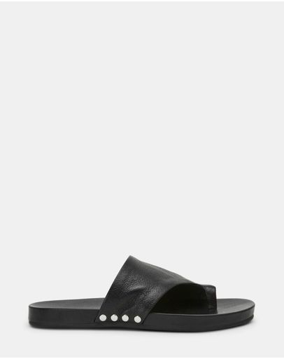 KESSEY BLACK LEATHER
